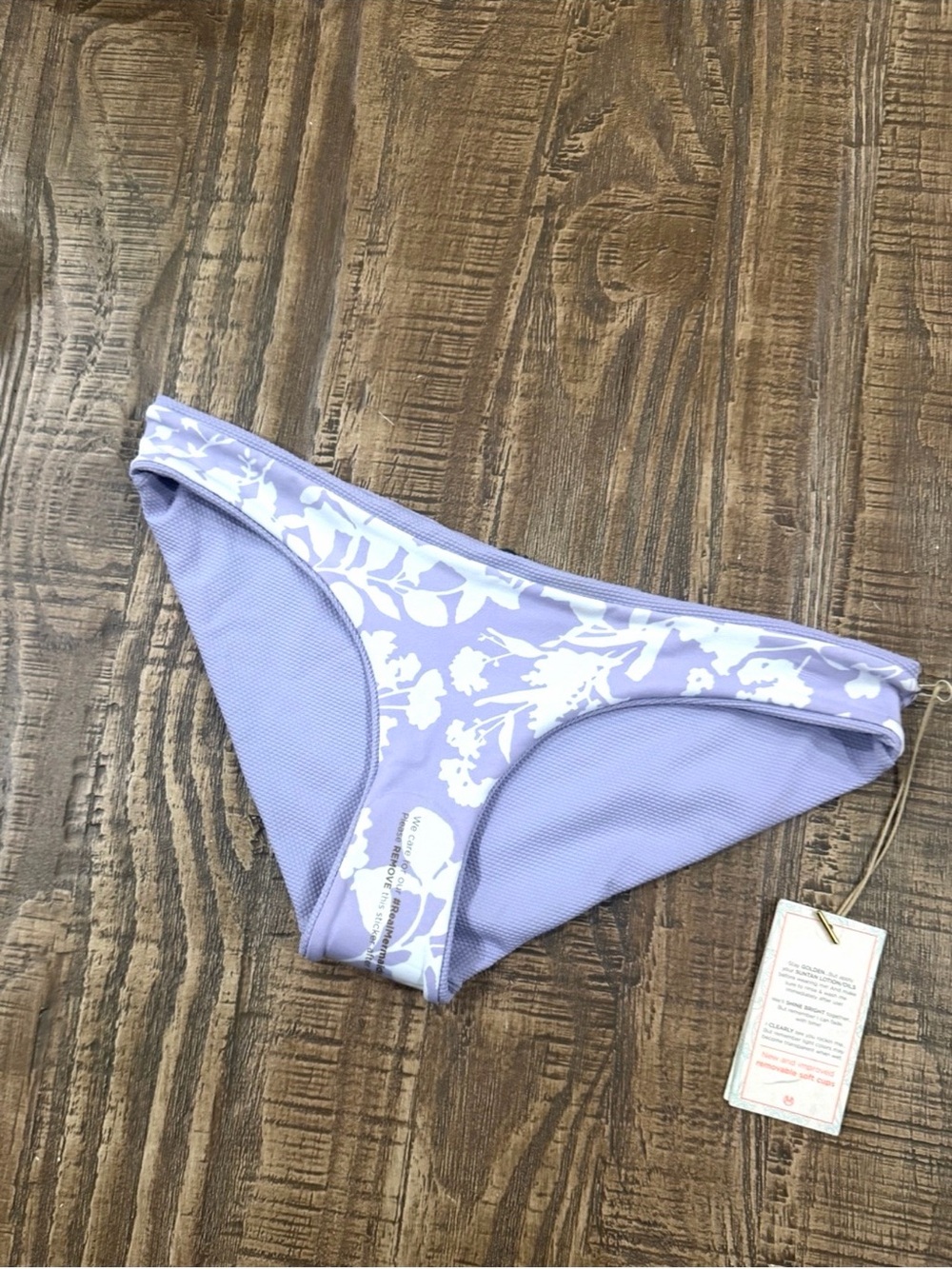 🧞(BOTTOMS) Maaji Lavender Dream Reversible Bikini Bottoms- Medium.